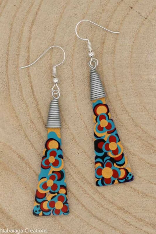 Boucles d'oreilles en verre les Blues
