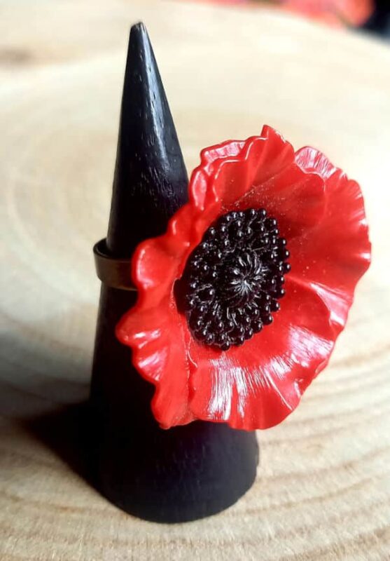 Bague Coquelicot