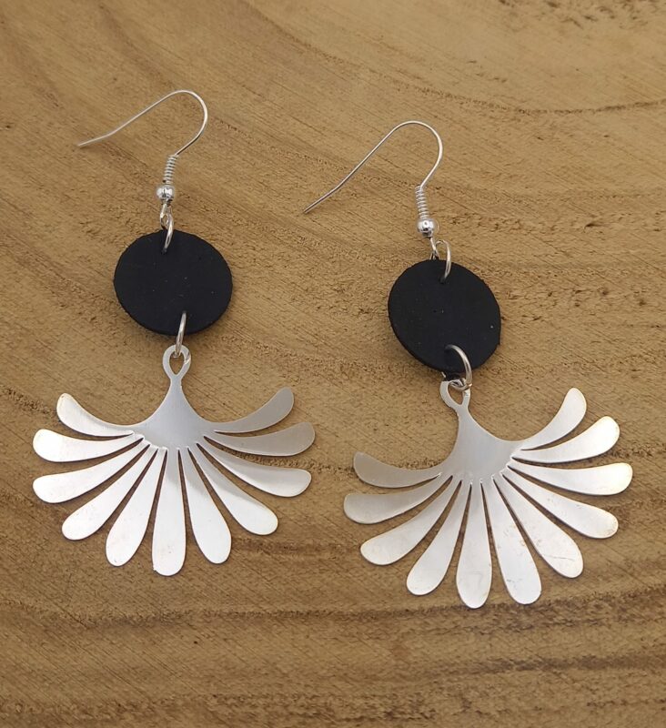 Boucles D’oreilles Chambre à Air Argentées “Les Métropolitaines”