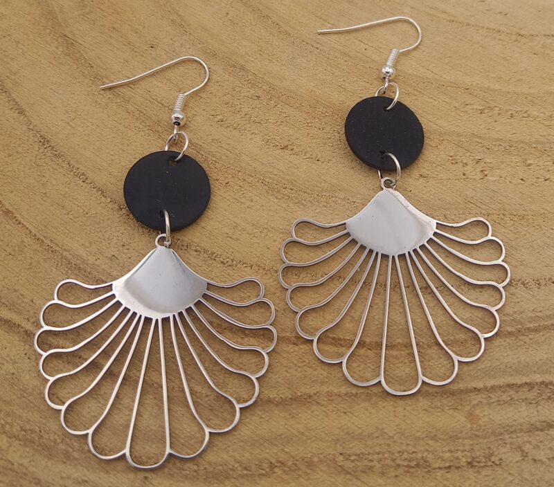 Boucles D’oreilles Chambre à Air Argentées “Les Muchas”