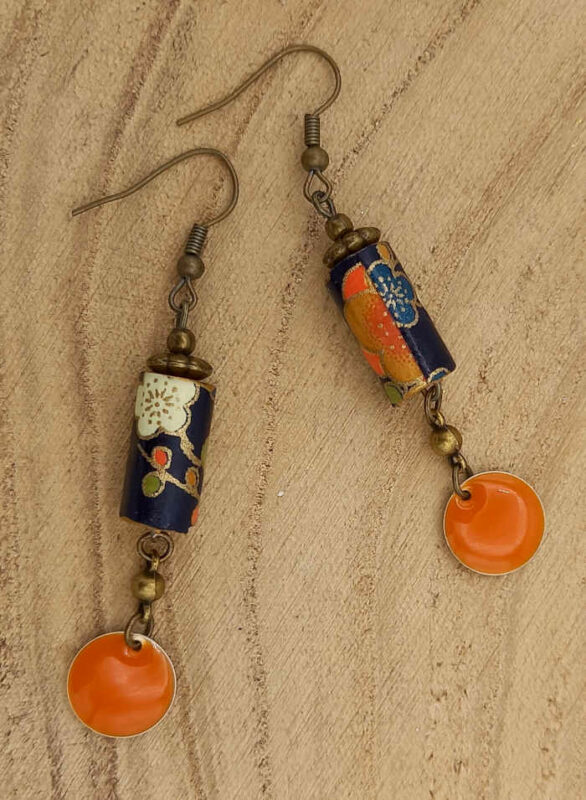 Boucles d'oreilles "Les Tubulaires"