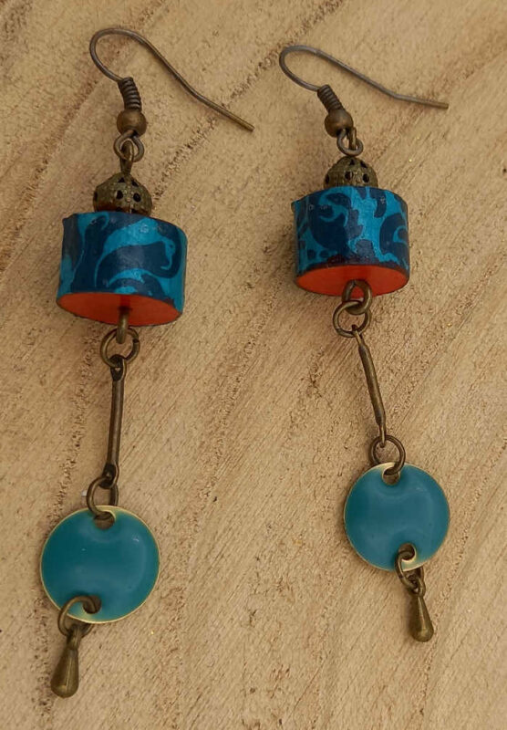 Boucles d'oreilles "Les Tubulaires"