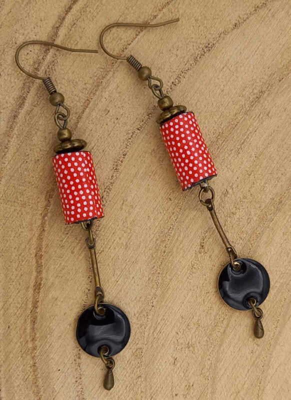 Boucles d'oreilles "Les Tubulaires"