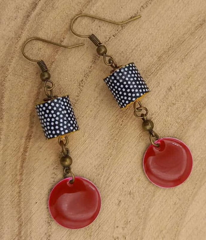 Boucles d'oreilles "Les Tubulaires"