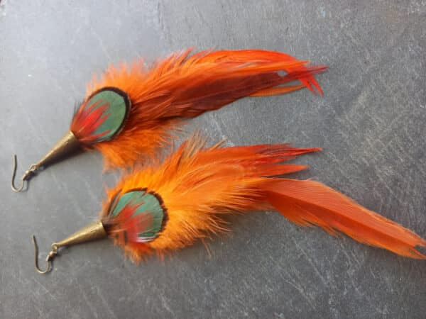 Boucles d'oreilles Plumes Gudrid