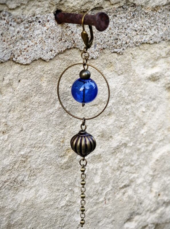 les aériennes de verre "bleu profond" 4