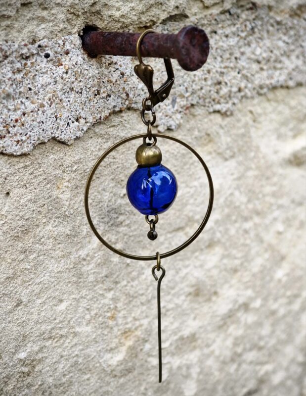 les aériennes de verre "bleu profond" 2