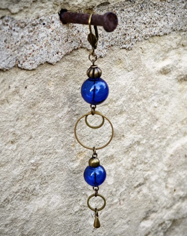 les aériennes de verre "bleu profond" 1