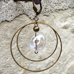 les aériennes de verre "transparent irisé" 1