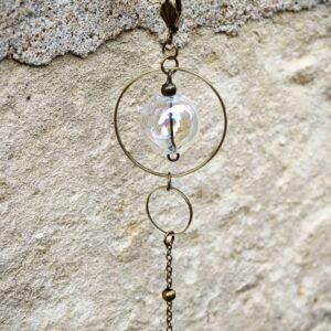 les aériennes de verre "transparent irisé" 2