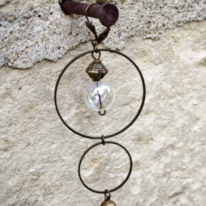 les aériennes de verre "transparent irisé" 3