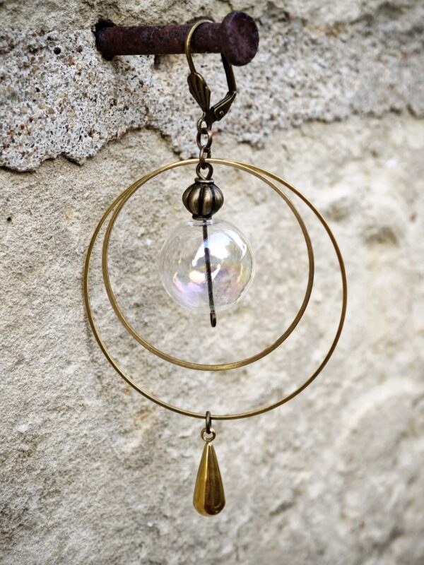 les aériennes de verre "transparent irisé" 5