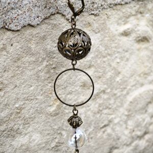 les aériennes de verre "transparent irisé" 6