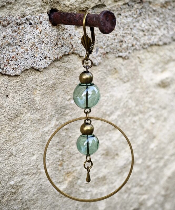 les aériennes de verre "vert d'eau" 1