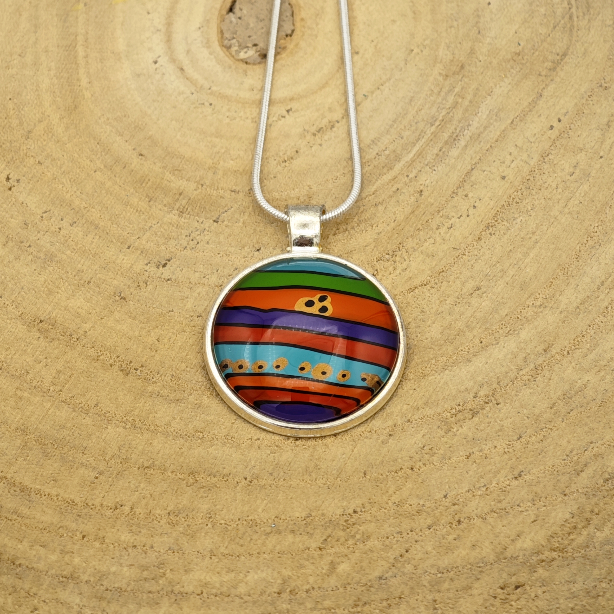Collier verre peint – Image 4